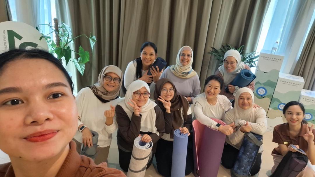 Participants at the Yoga Month session, June 2026